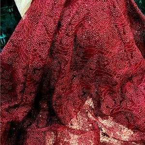 Long peplum formal Nicole Bakti size 8 but fits like a narrow fitting 6